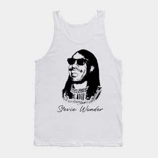 Stevie Wonder Black Sunglass Tank Top